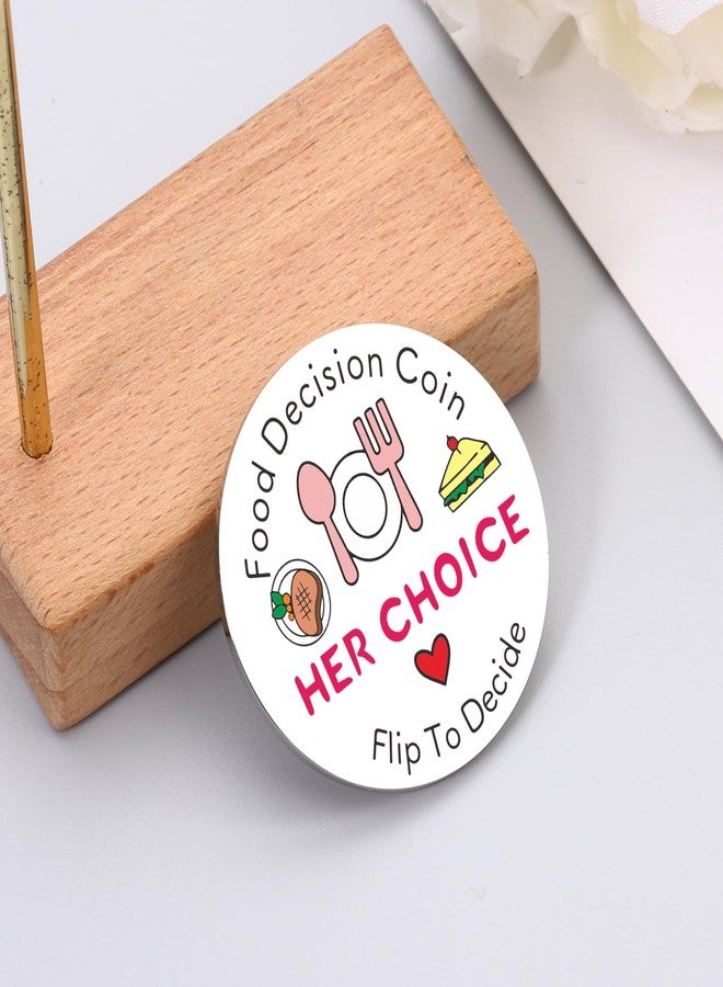 Perleddom Mens Valentines Day Gifts Food Decision Coin Coolest Guy Gifts for Boyfriend Date Night Games for Adults Men Women Valentine's Day Gifts for Him Date Night Ideas for Husband Pocket Hug Token - Image 3